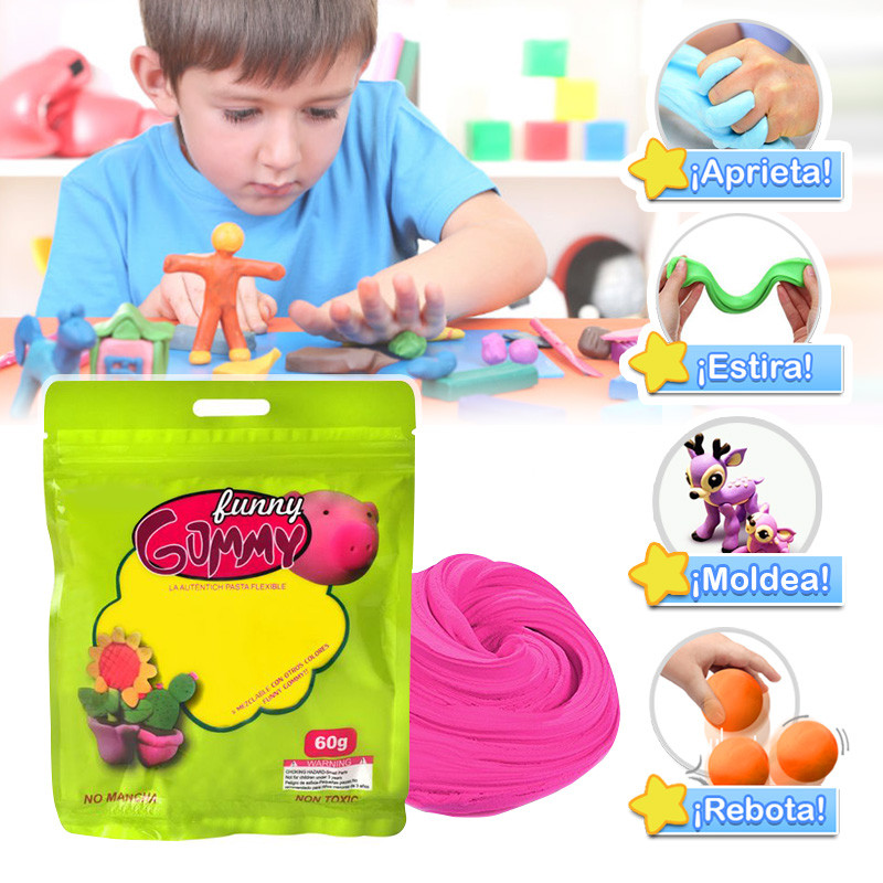 Miniatura 5 de Plastilina Elastica Foamy 60g PLS-4